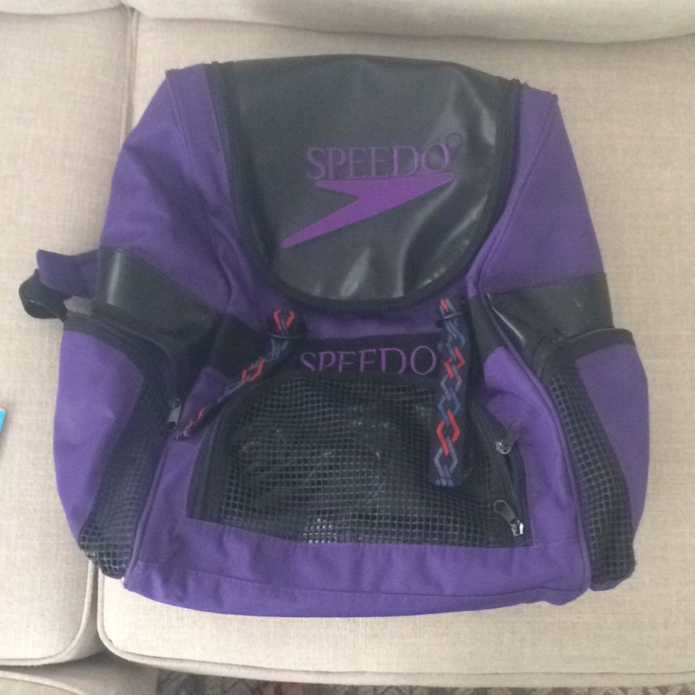 Purple Speedo Swim Bag